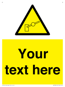 Custom warning barrier